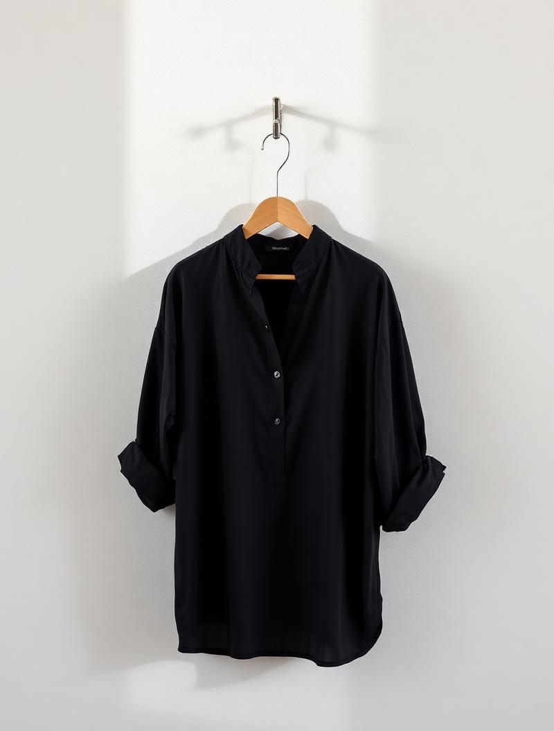 Blusa Sombra — Popelina de Algodón